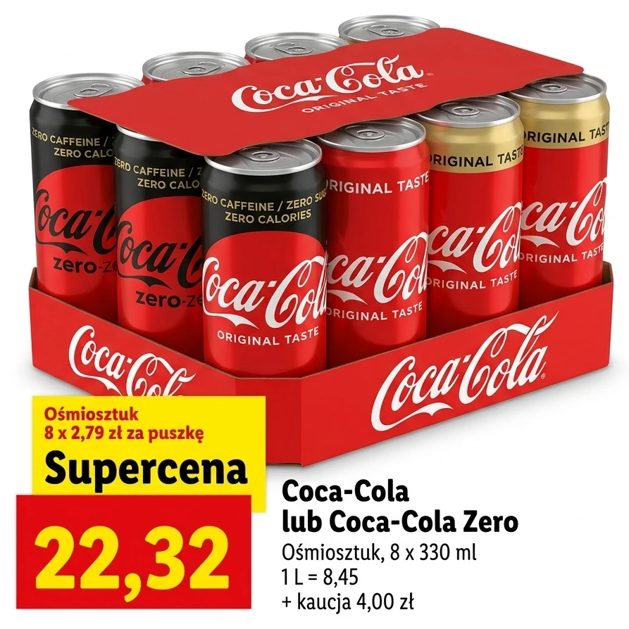 Coca-Cola lub Coca-Cola Zero
