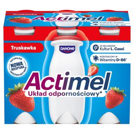 Actimel Napój jogurtowy o smaku truskawkowym (6 x 100 g) 600 g