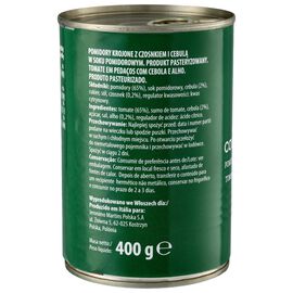 Gusto Bello Pomidory krojone z cebulą i czosnkiem 400 g