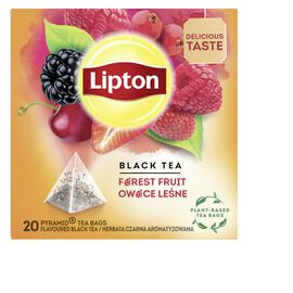 Lipton  Herbata czarna aromatyzowana Forest Fruit piramidki 20 torebek 34 g
