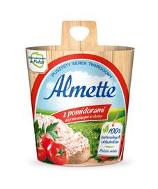 Almette Puszysty serek twarogowy z pomidorami dojrzewającymi w słońcu 150 g