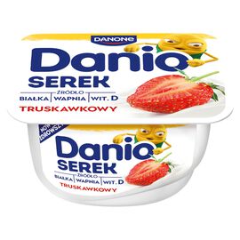 Danio Serek homogenizowany truskawkowy 130 g