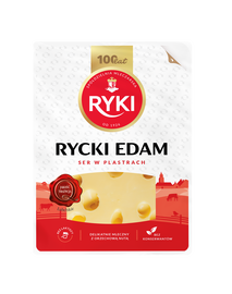 Ryki Ser żółty Rycki Edam Exclusive plastry 135 g