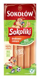 Sokołów Sokoliki Parówki drobiowo-cielęce 140 g