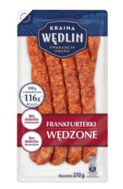 Kraina Wędlin Frankfurterki wędzone 270 g