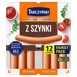 Tarczyński Family Pack Parówki premium z szynki (2 x 220 g) 440 g