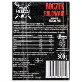 Czas na grill Boczek rolowany marynata klasyczna 300 g