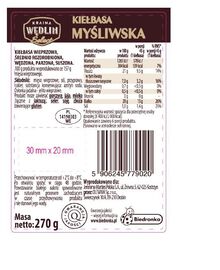 Kraina Wędlin Select Kiełbasa myśliwska 270 g