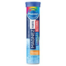Plusssz Suplement diety magnez forte complex smak pomarańcza & grejpfrut (20 x 4 g) 80 g