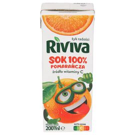 Riviva Sok 100 % pomarańcza 200 ml