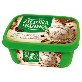Zielona Budka Lody o smaku tiramisu z sosem kakaowym 1000 ml