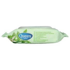 Queen Nawilżany papier toaletowy spłukiwalny Zielona herbata 60 szt.