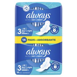 Always Ultra Night Podpaski higieniczne ze skrzydełkami 14 szt.