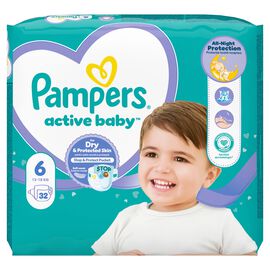 Pampers Active Baby Pieluchy rozmiar 6 13 kg-18 kg 32 szt.