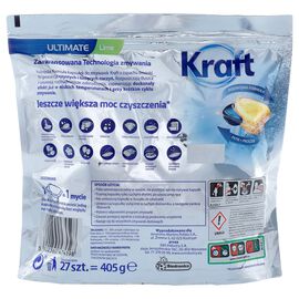 Kraft Kapsułki do zmywarki Ultimate Lime 27 szt. 405 g