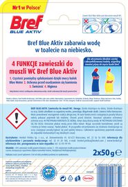 Bref Color Aktiv Zawieszka do WC świeże kwiaty 2x50 g