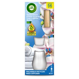 Air Wick Pachnące patyczki świeże pranie & biała orchidea 42 ml