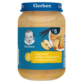 Gerber Szarlotka jabłka z biszkoptem i nutką waniliową po 8. miesiącu 190 g