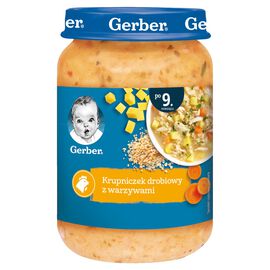 Gerber Zupka Krupniczek drobiowy z warzywami po 9 miesiącu 190 g