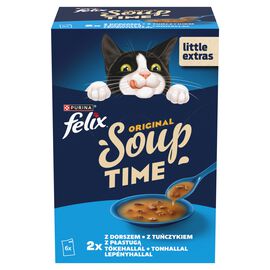 Felix Soup Original Uzupełniająca karma dla kota 6 x 48 g