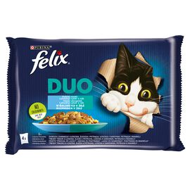 Felix Duo Karma dla kotów rybne smaki w galaretce (4 x 85 g) 340 g