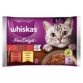 Whiskas Pure Delight Mokra karma dla kotów soczyste kąski galaretka (4 x 85 g) 340 g