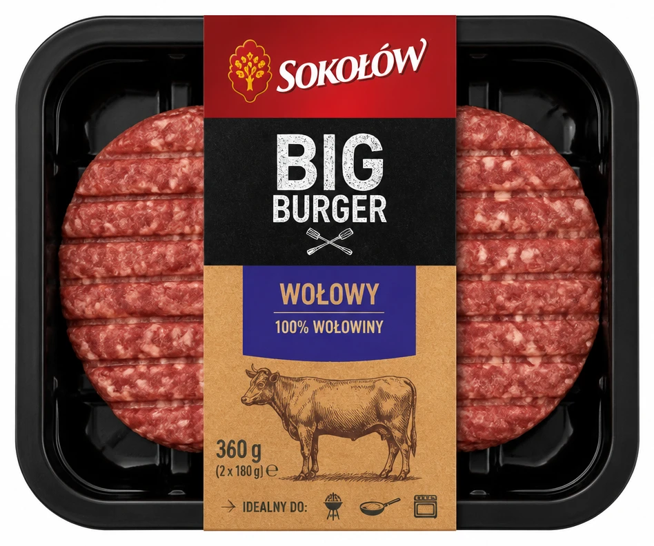 SOKOŁÓW Big burger wołowy