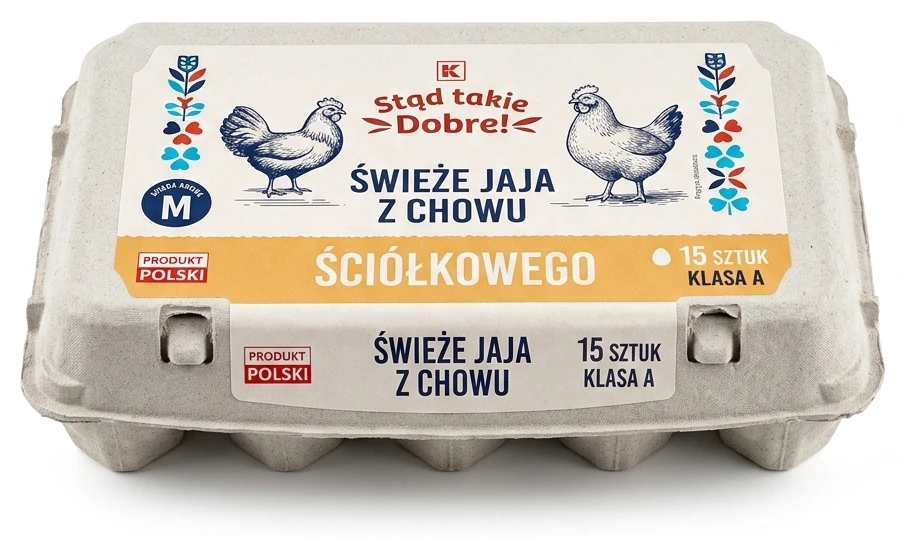 Jaja z chowu ściółkowego klasa wagowa M