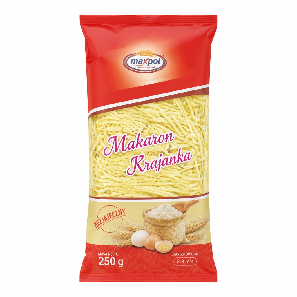 Makaron krajanka bezjajeczny Maxpol 250g