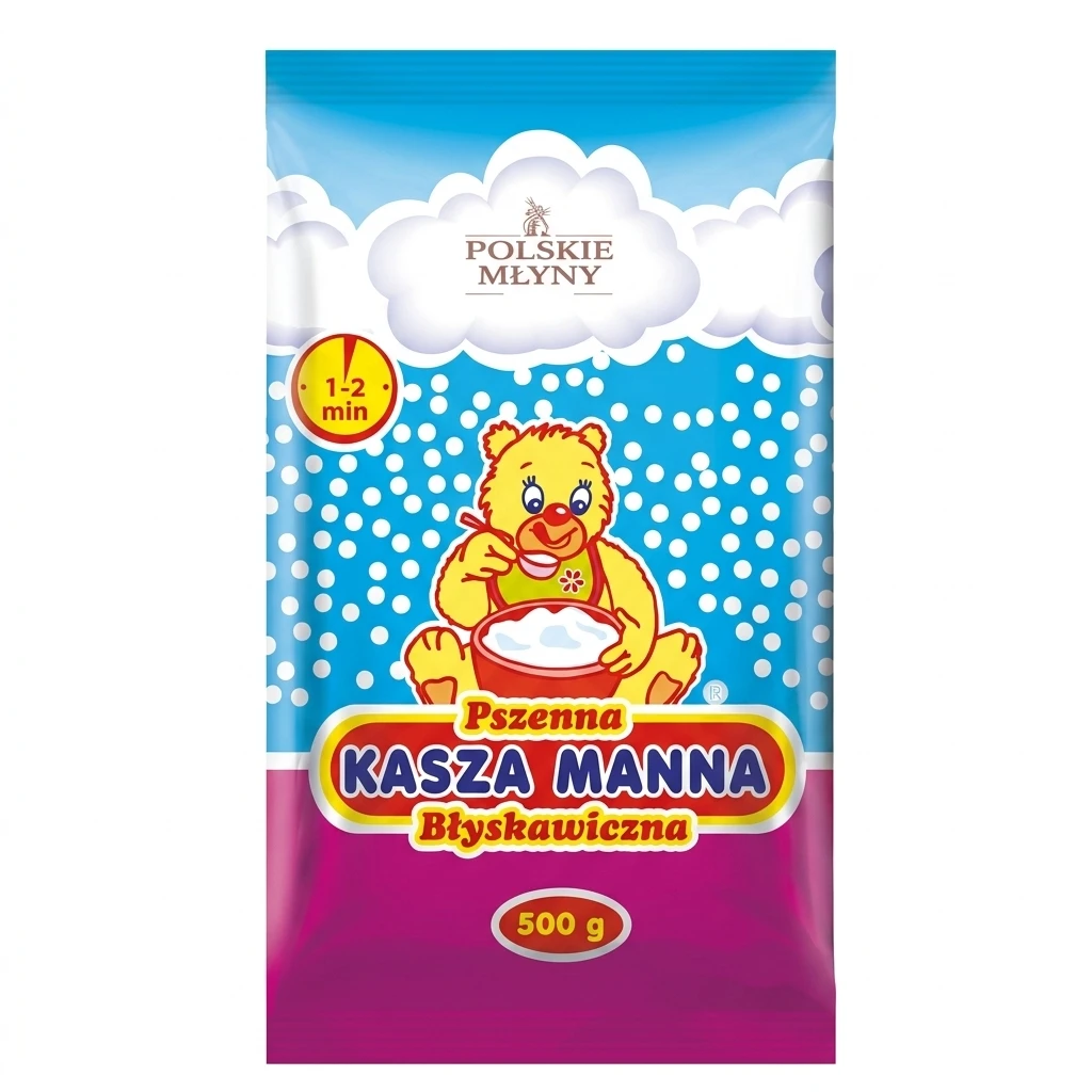 Kasza manna błyskawiczna pszen Polskie Młyny 500g