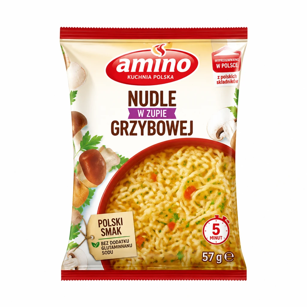 Zupa nudle grzybowa Amino 57g