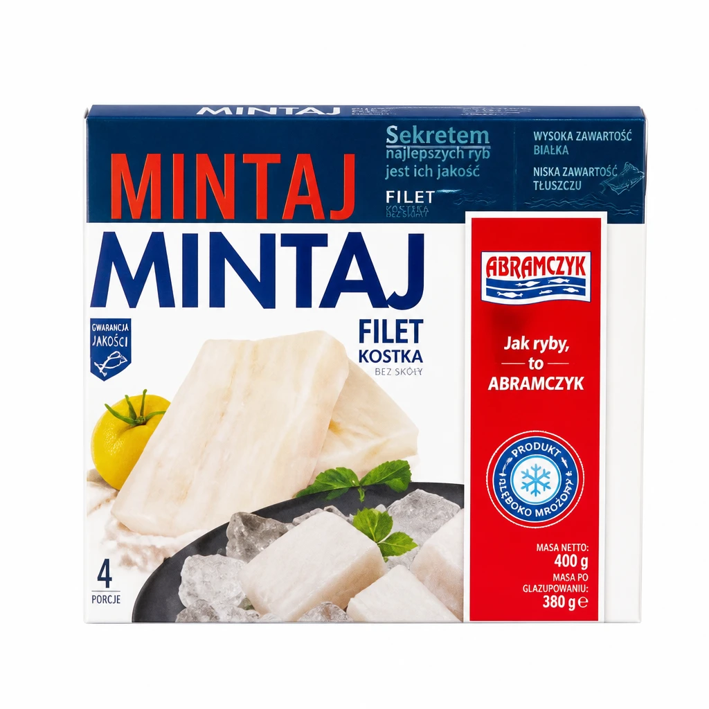Mintaj filet kostka Abramczyk 400g/380g
