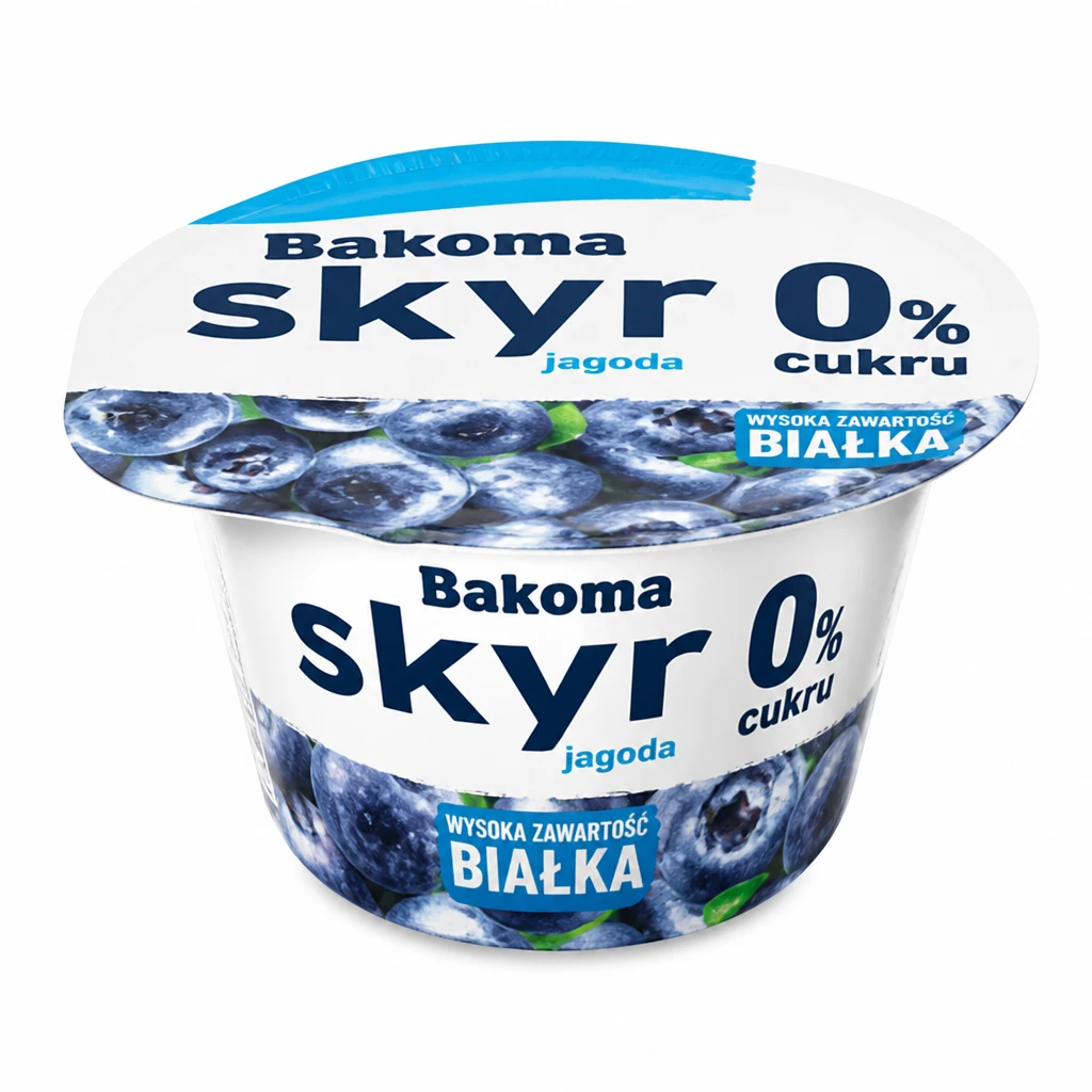 Jogurt skyr owocowy 0% cukru Bakoma 150g mix