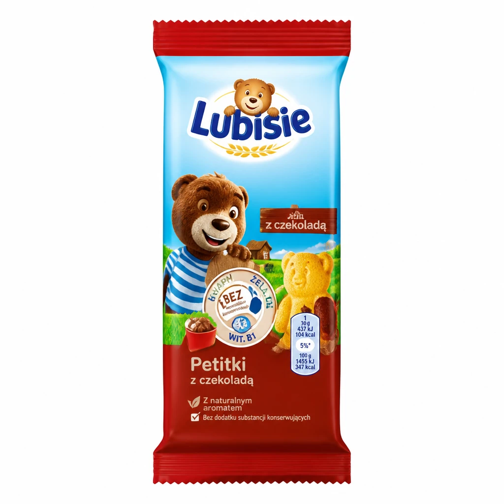 Baton Petitki Lubisie z czekoladą 30g