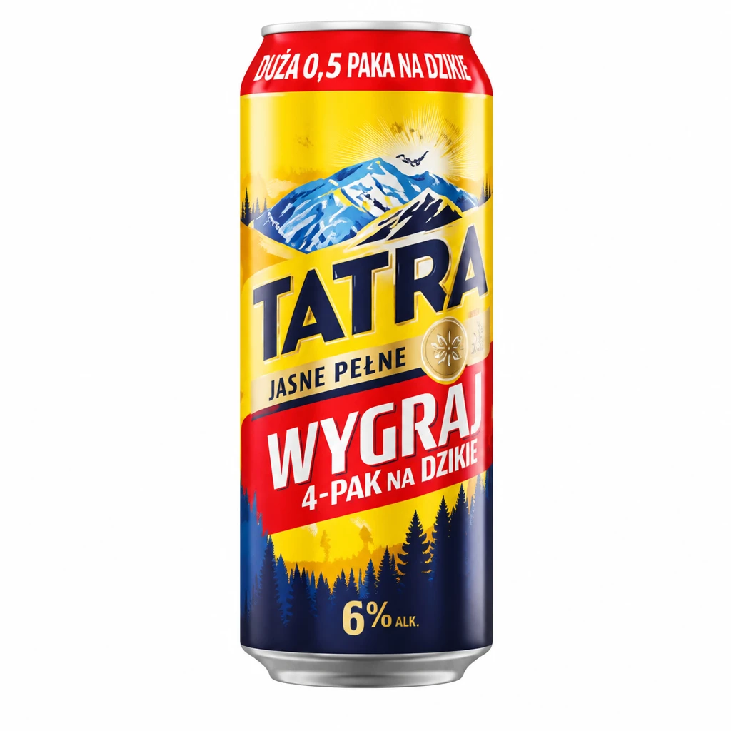 Piwo Tatra pils 0,5l 6% puszka