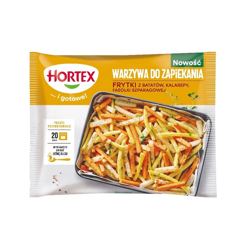 Frytki z batatów, kalarepy, fasolki szparagowej Hortex 450 g