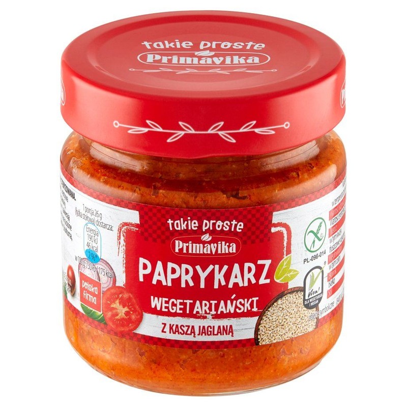 Paprykarz wegetariański z kaszą jaglaną Primavika 160 g