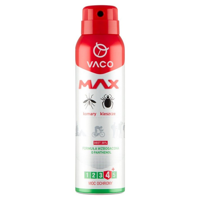 Max Spray na komary i kleszcze DEET 30% Vaco 100 ml