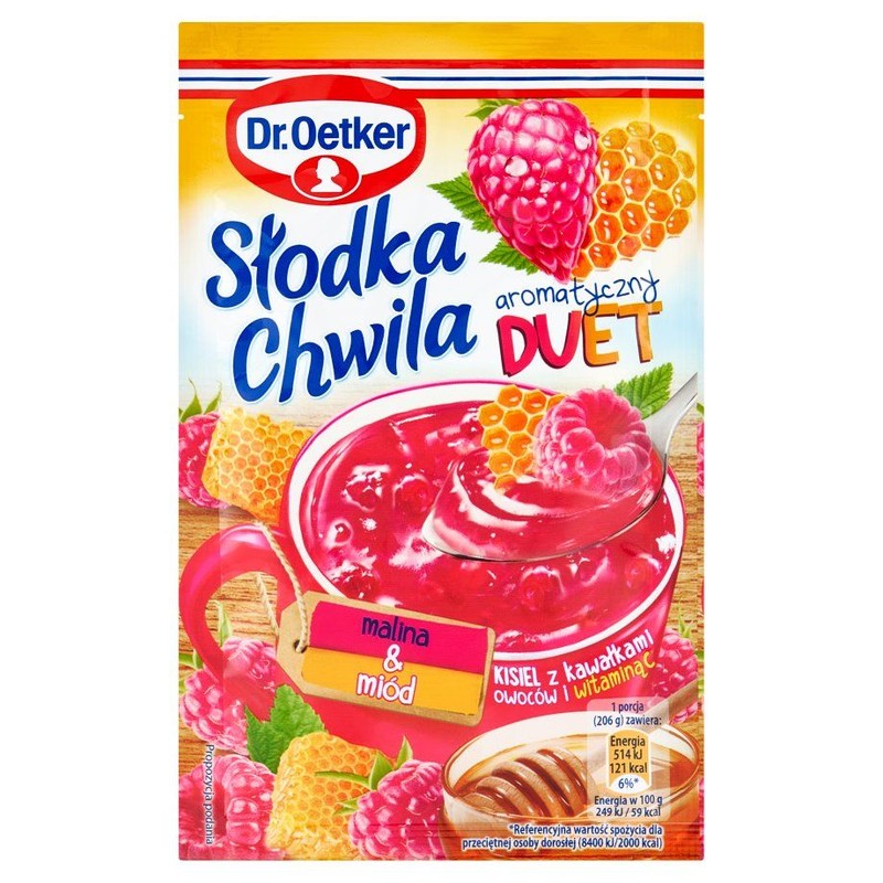 Słodka chwila kisiel o smaku maliny i miodu Dr.Oetker 31 g