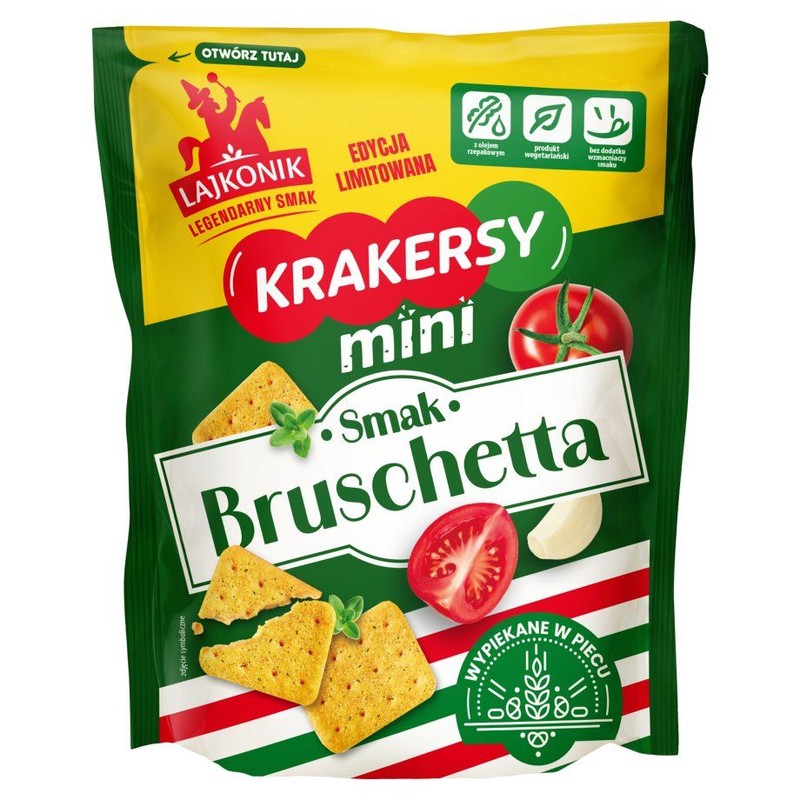 Krakersy mini smak Bruschetta Lajkonik 100 g