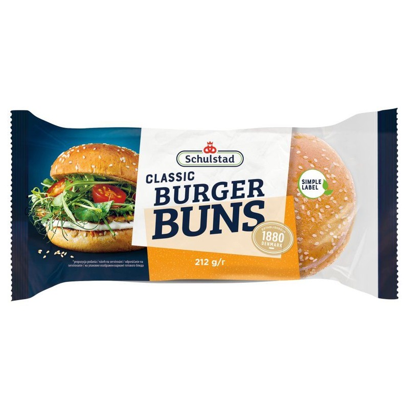 Bułki pszenne do hamburgerów Schulstad 212 g