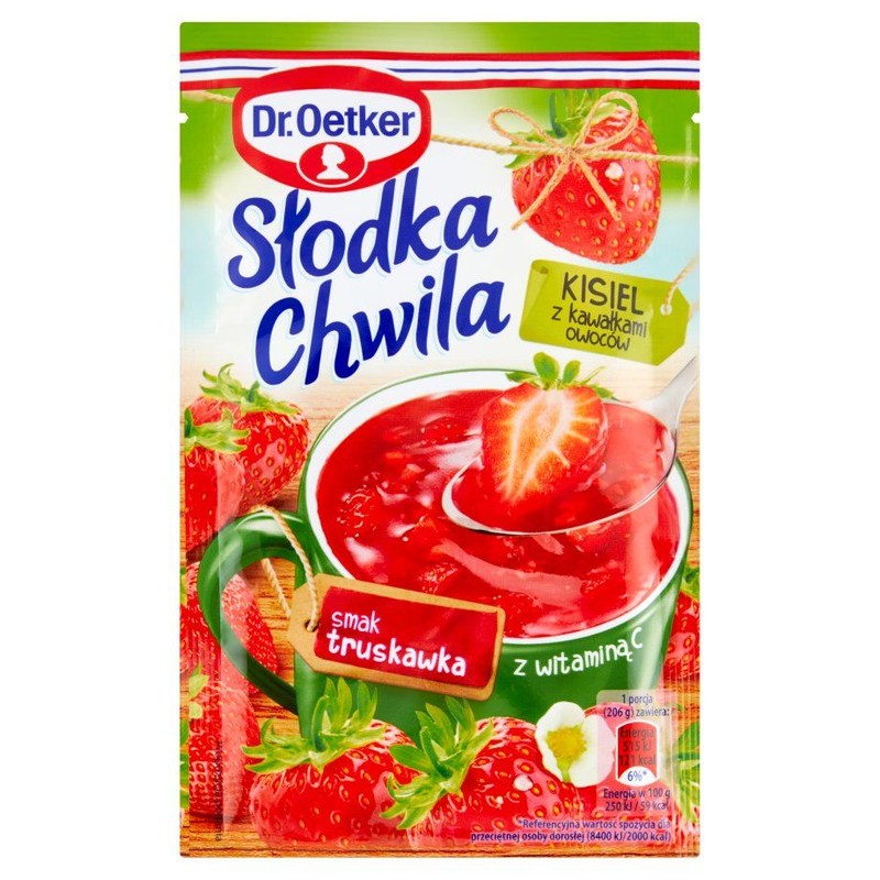 Słodka chwila kisiel o smaku truskawkowym Dr.Oetker 31 g