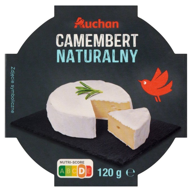 Ser camembert naturalny Auchan 120 g