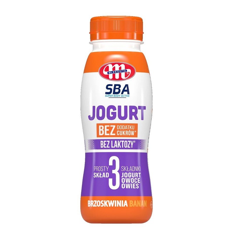 Dar Pure Jogurt o smaku brzoskwinia banan Mlekovita 250 g