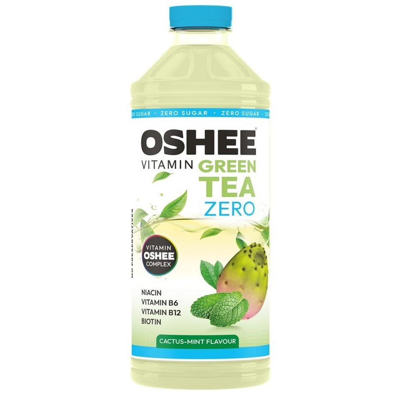 Napój witaminowy Vitamin Green Tea Zero Cukru o smaku kaktusa i mięty Oshee 1,1 l