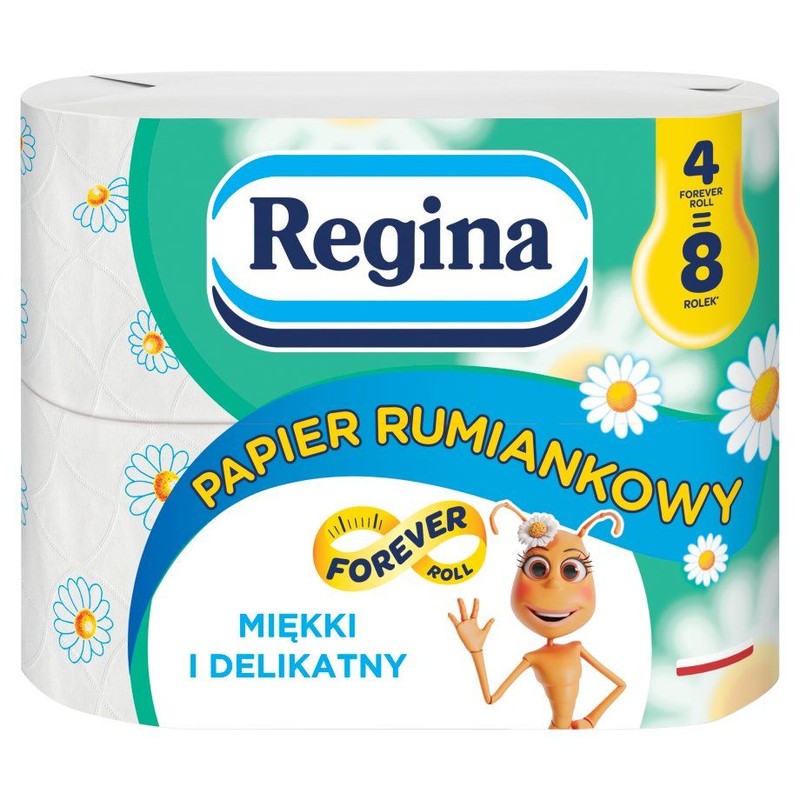 Papier toaletowy Rumiankowy maxi Regina 4 rolki