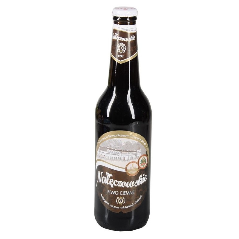 Nałęczowskie piwo ciemne pasteryzowane alk. 6% obj. Jagiełło 500 ml