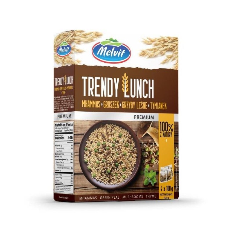 Trendy Lunch Mhammas groszek grzyby leśne tymianek Melvit 400 g