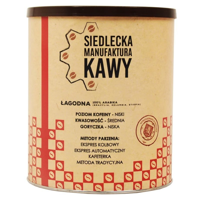 Kawa mielona łagodna  Siedlecka Manufaktura Kawy  250 g