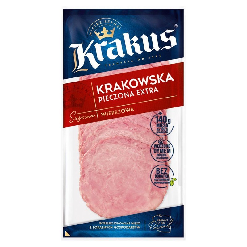 Krakowska sucha z szynki Krakus 80 g